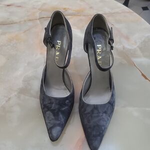 Prada Women's Gray Heels